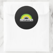 Lithromantische trots ronde sticker (Tas)