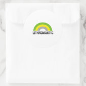 Lithromantische trots ronde sticker (Tas)