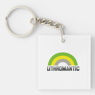 Lithromantische trots sleutelhanger