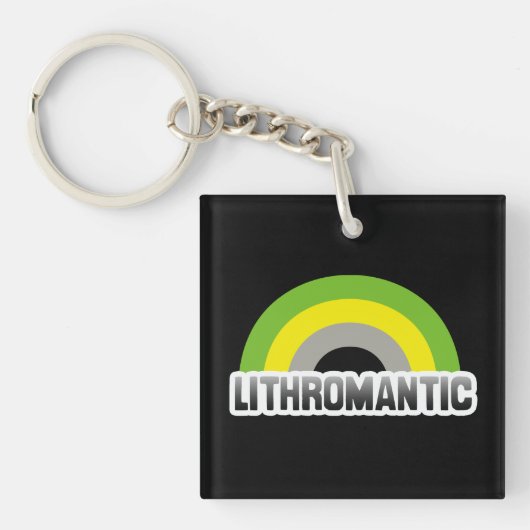 Lithromantische trots sleutelhanger (voorkant)