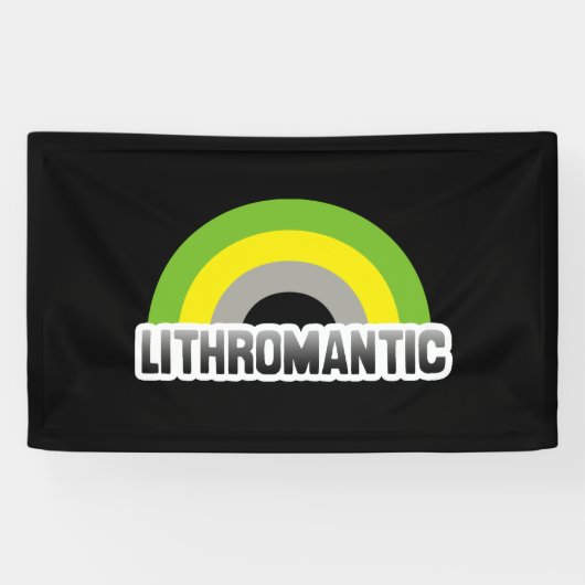Lithromantische trots spandoek (Horizontaal)