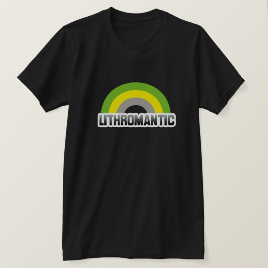 Lithromantische trots t-shirt (Design voorkant)