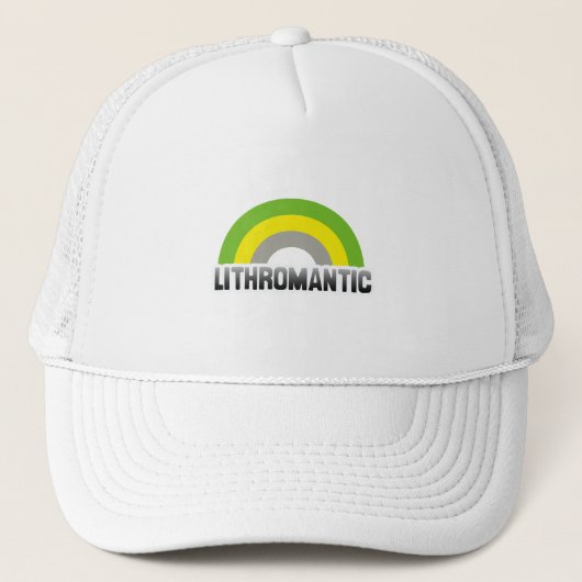 Lithromantische trots trucker pet (Voorkant)