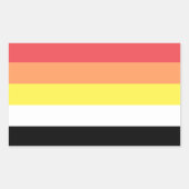 Lithsexual Pride Rechthoekige Sticker (Voorkant)
