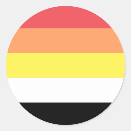 Lithsexuele Pride Flag Ronde Sticker (Voorkant)