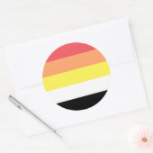 Lithsexuele Pride Flag Ronde Sticker (Envelop)