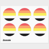 Lithsexuele Pride Flag Ronde Sticker (Vel)