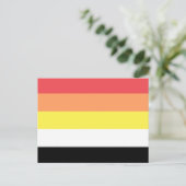 Lithsexuele Pride-vlag Briefkaart (Staand voorkant)