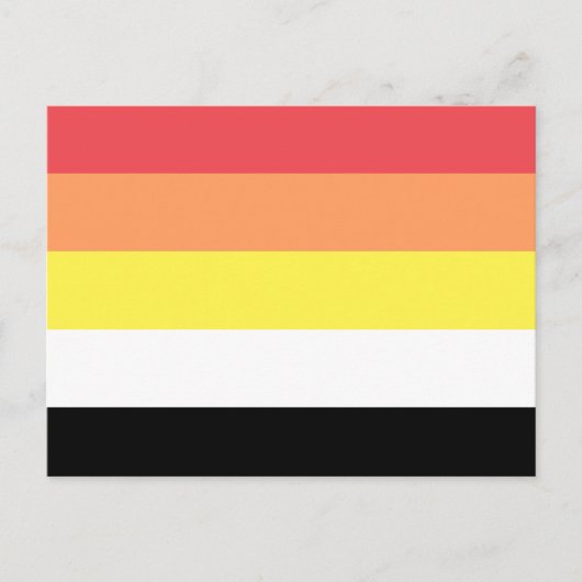 Lithsexuele Pride-vlag Briefkaart (Voorkant)