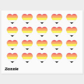 Lithsexuele Pride-vlag Hart Sticker (Vel)