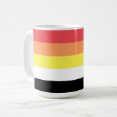 Lithsexuele Pride-vlag Koffiemok (Voorkant links)