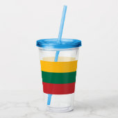 Lithuania Acryl Drinkbeker (Achterkant)