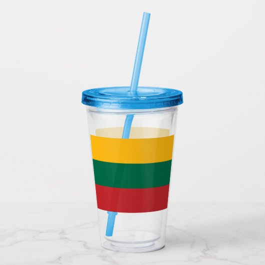 Lithuania Acryl Drinkbeker (Achterkant)