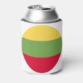 Lithuania Flag Blikjeskoeler (Blikje Achterkant)