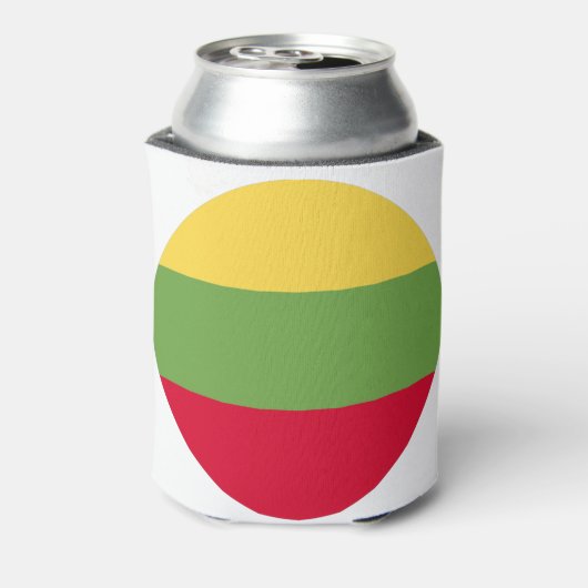 Lithuania Flag Blikjeskoeler (Blikje Achterkant)