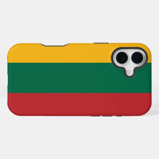 Lithuania Flag iPhone Hoesje (Achterkant horizontaal)