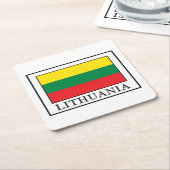 Lithuania Kartonnen Onderzetters (Schuin)