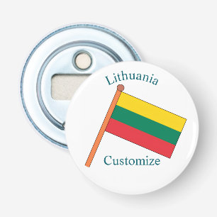 Lithuania Landenvlag Thunder_Cove Button Flesopener