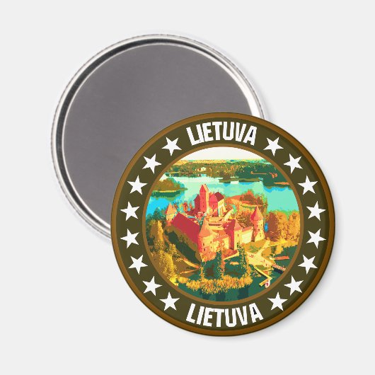 Lithuania Magneet (Voorkant / Achterkant)