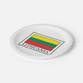 Lithuania Papieren Bordje (Gekanteld)