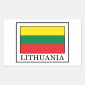 Lithuania Rechthoekige Sticker (Voorkant)