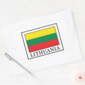 Lithuania Rechthoekige Sticker (Envelop)