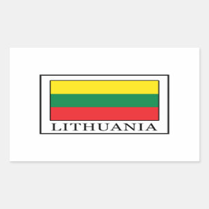 Lithuania Rechthoekige Sticker