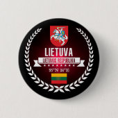 Lithuania Ronde Button 5,7 Cm (Voorkant)