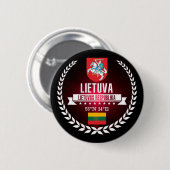 Lithuania Ronde Button 5,7 Cm (Voorkant /achterkant)