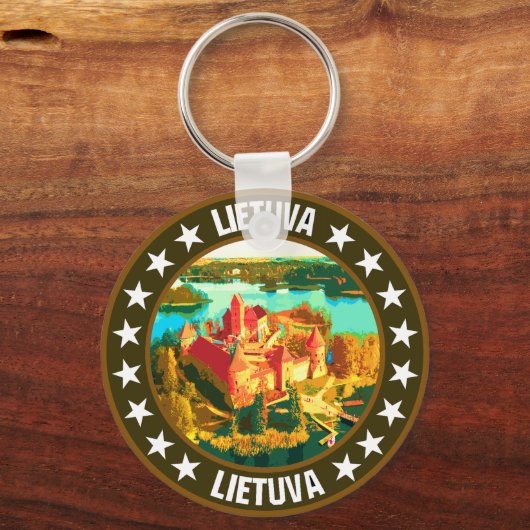 Lithuania Sleutelhanger (Achterkant)