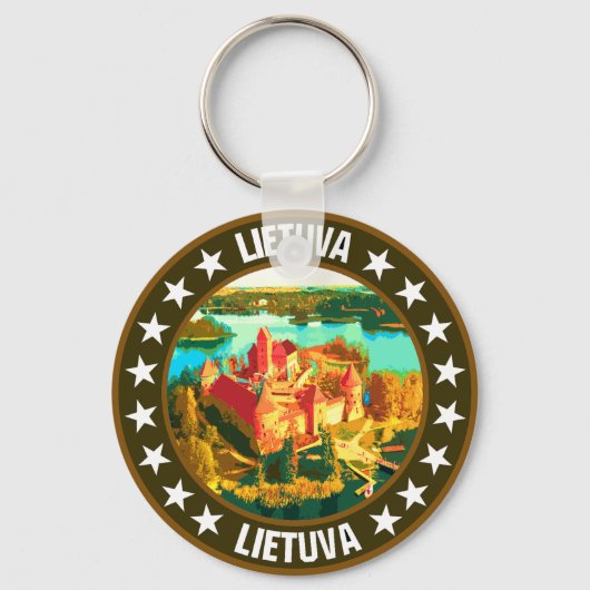 Lithuania Sleutelhanger (Achterkant)