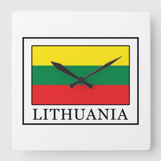 Lithuania Vierkante Klok (Voorkant)