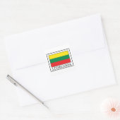 Lithuania Vierkante Sticker (Envelop)