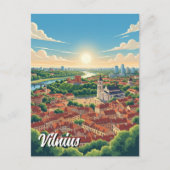 Lithuania Vilnius Travel Briefkaart (Voorkant)