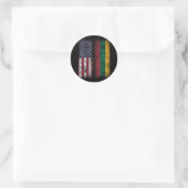 Lithuanian American Flag Lithuania Lietuva Ronde Sticker (Tas)