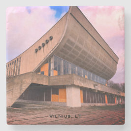 Lithuanian Brutalist Architecture - Vilnius Stenen Onderzetter