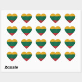Lithuanian flag hart sticker (Vel)