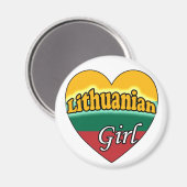 LIthuanian Girl Magneet (Voorkant / Achterkant)