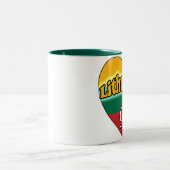 Lithuanian Girl Tweekleurige Koffiemok (Center)