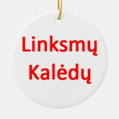 lithuanian linksmy kaledy keramisch ornament (Voorkant)