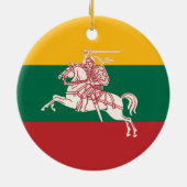 Lithuanian Vytis Keramisch Ornament (Achterkant)