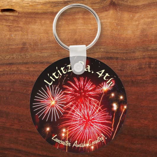 Lititz 4 juli Sleutelhanger (Voorkant)