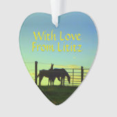 Lititz Ornament! Boerderij leven! Personaliseer je Ornament (voorkant)