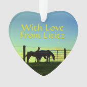 Lititz Ornament! Boerderij leven! Personaliseer je Ornament (voorkant)