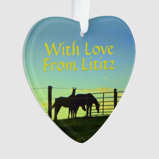 Lititz Ornament! Boerderij leven! Personaliseer je Ornament (voorkant)