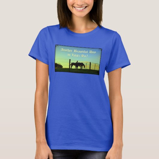 Lititz Pa. Gift T shirt. Bezoek Lititz! T-shirt (Voorkant)