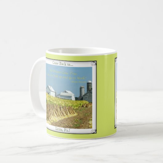 Lititz Pa. Lancaster County Boerderij. Amish Prove Mok (Voorkant links)