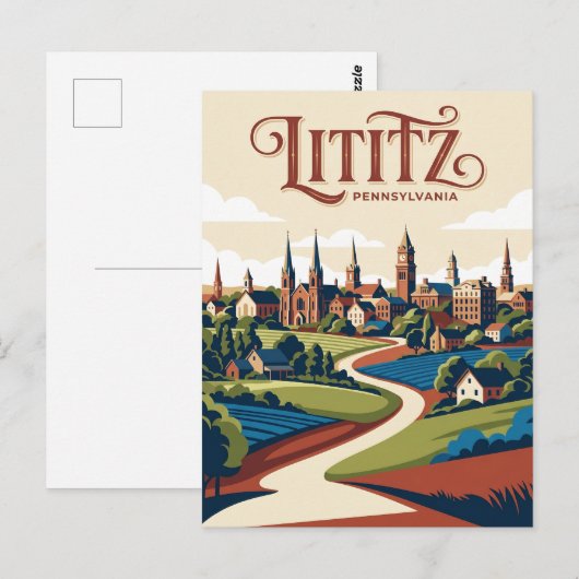 Lititz VS Briefkaart (Voorkant / Achterkant)