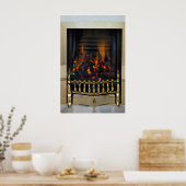 Litkool in mandje poster (Keuken)