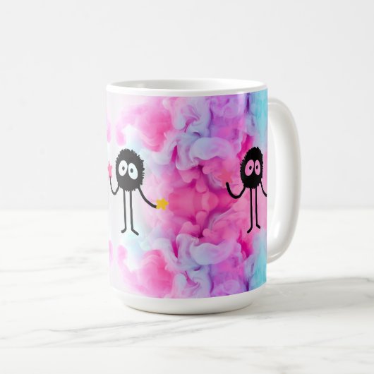 Litle Scum Creature Whimsical Koffiemok (Voorkant rechts)